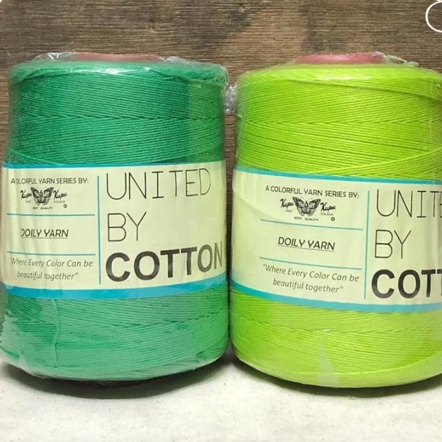 Benang Rajut United Doily Cone 300Gr Atun Lace Cotton Yarn