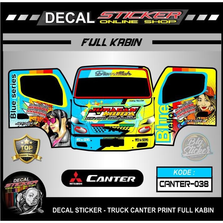 Decal Truk Kabin Canter Full Sticker