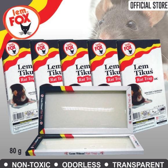 Lem Fox Papan Perangkap Tikus Rat Trap AK Tray Bundling 6 pcs H85S