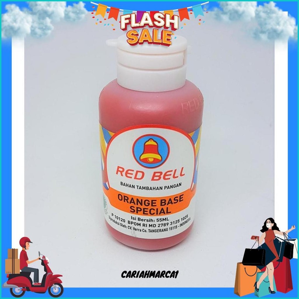 

Perasa Dan Pewarna Red Bell Rasa Orange Base Special 55Ml Gratis Ongkir