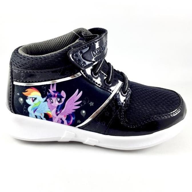

diskon! sepatu little pony/pony boot pony wings/sepatu sekolah anak/black grey