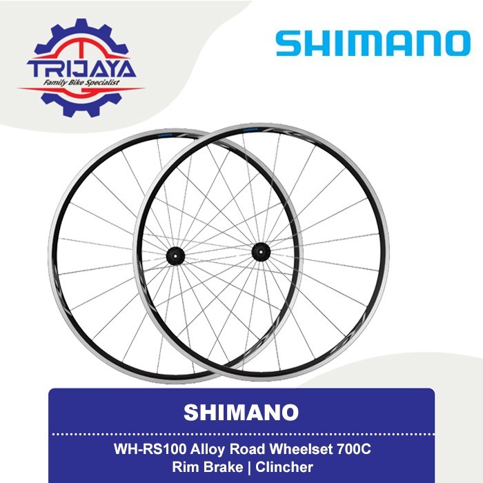 Shimano WH-RS100 Rim Brake Alloy Wheelset Road Bike