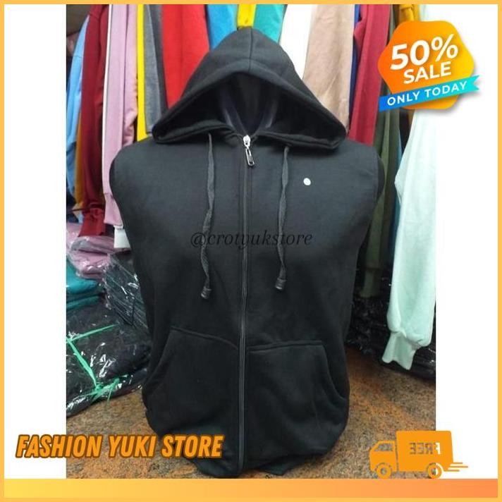 JAKET HOODIE ROMPI RESLETING SLETING ZIPPER ZIPER DISTRO HITAM LEKBONG SINGLET OLAHRAGA GYM  POLOS C