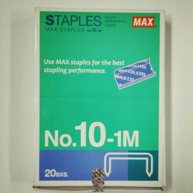

Sale Max Japan Staples / Isi Hekter / Stapler No. 10-1M (Dus)