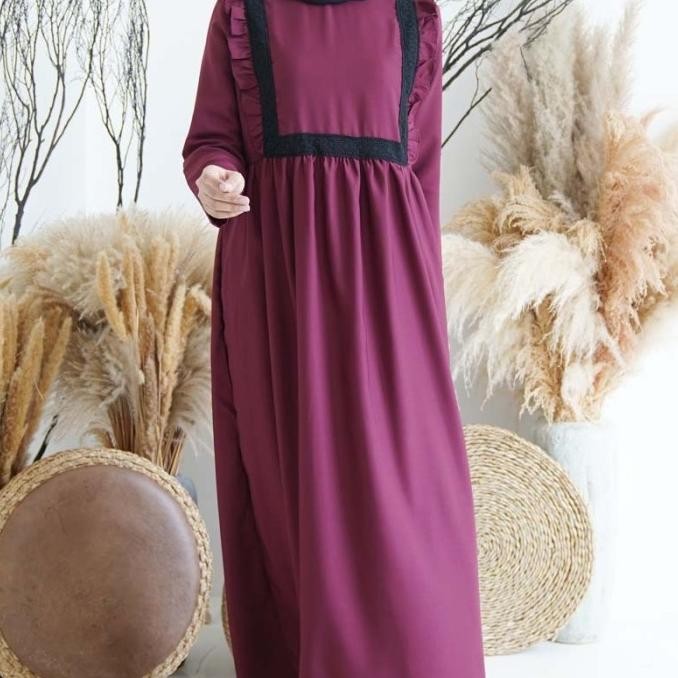 JH Gamis renda adiba l baju muslim gamis renda gamis remaja wanita