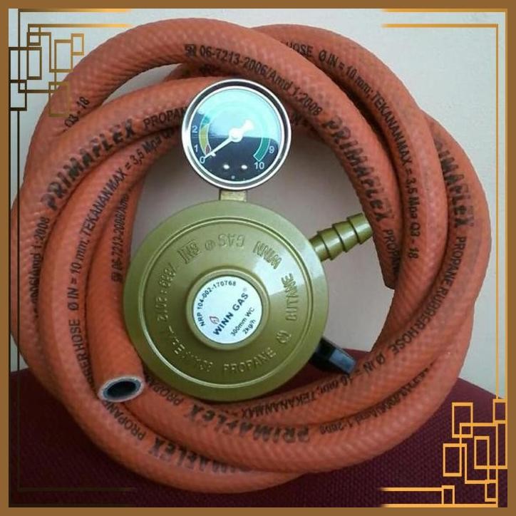 [GKP] REGULATOR GAS PERAMINA BRIGHT GAS WINN GAS DN 138 GOLD SELANG PROPANE