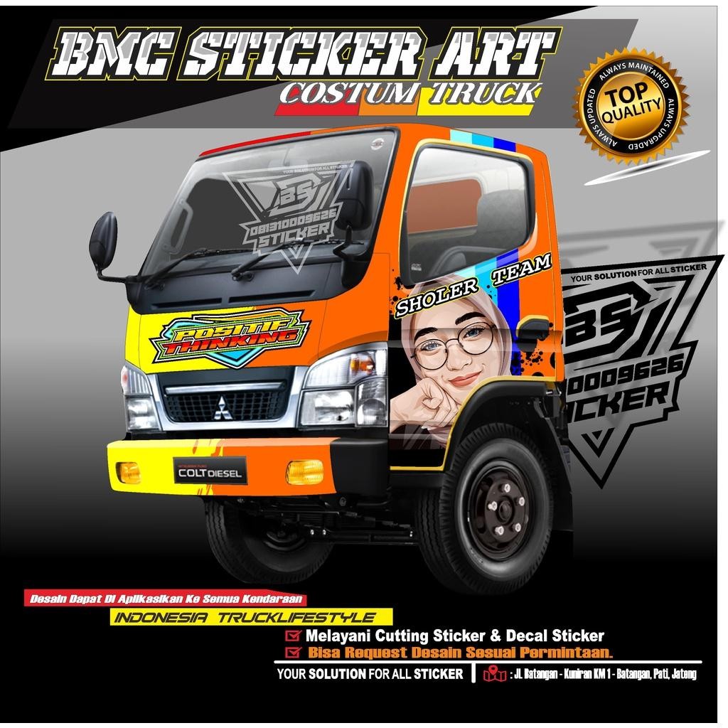 Sticker Decal Kabin Truck Canter.Dekal Stiker Blok Kabin Truck Canter