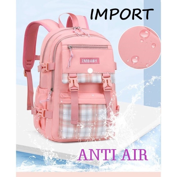 TERLENGKAP Tas Sekolah IMPORT Tas Sekolah Cewek Ransel Sekolah Wanita Anti Air