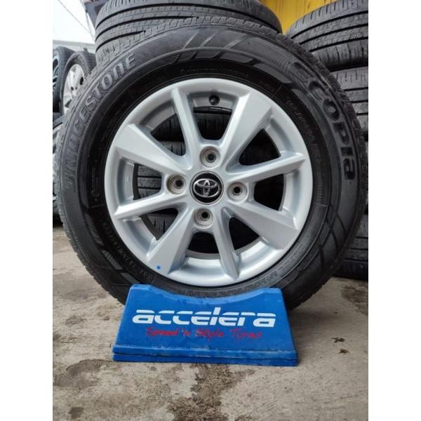 Velg Mobil Second Oem Toyota Avanza G New Ring 14 Pcd 4X114 Ban Bridgestone 185 70 14