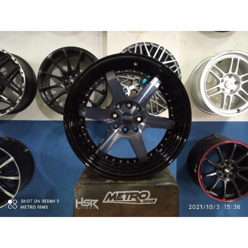 Pelek Velg Mobil Racing Hsr Ring 17 Murah Untuk Mobil Sigra Avanza Xenia Livina Type Borgo Hsr R17 C