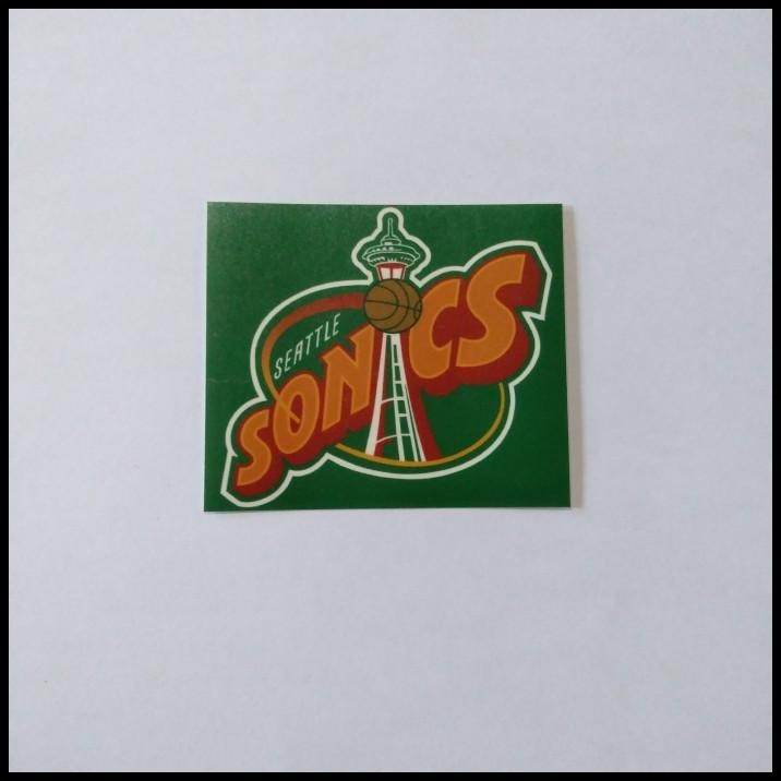 

GRATIS ONGKIR STICKER VINTAGE NBA 80S 90S SEATTLE SUPERSONICS !!!