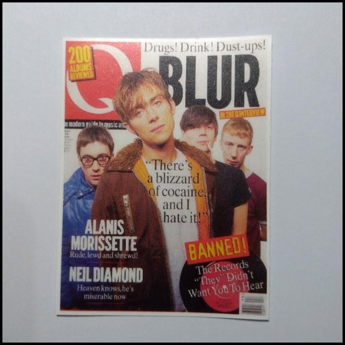 

HOT DEAL STICKER COVER MAGAZINE BRITPOP BLUR !