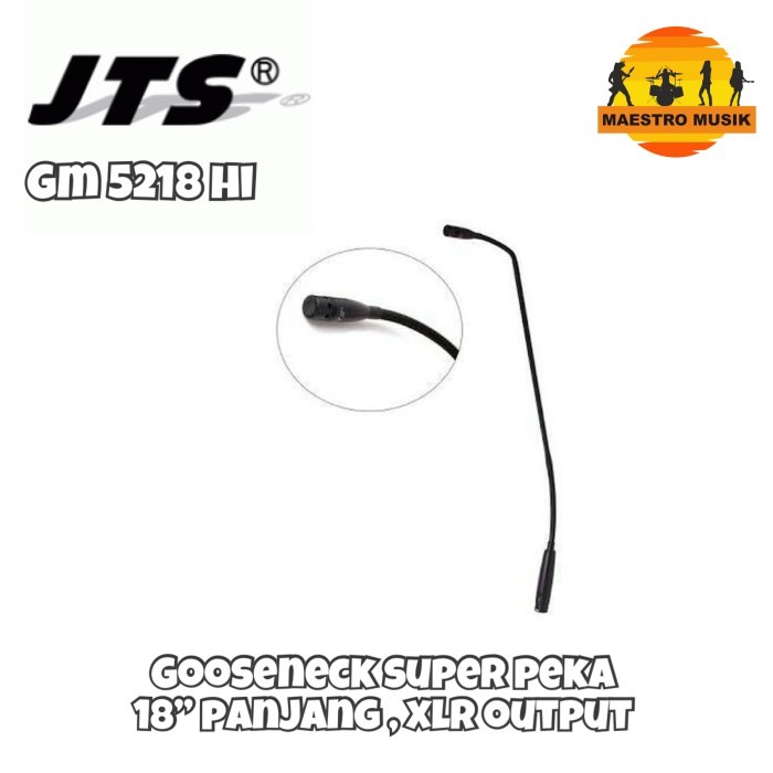 Hilmawanmall - Jts Gm 5218 Hi , Super Peka Gooseneck Microphone