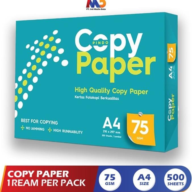 

sale! copy paper kertas fotocopy 75 gsm a4 / 1rim