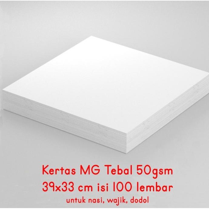 

sale! mg paper tebal 50gsm kertas nasi laminasi kfc 39x33