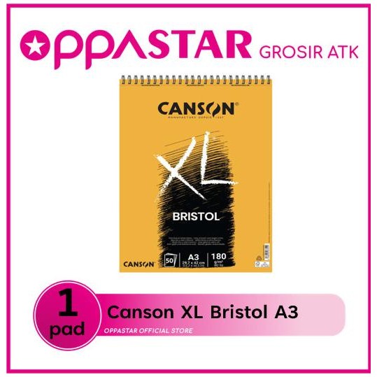 

sale! canson xl bristol a3 50 180 kertas drawing gambar 31078a022