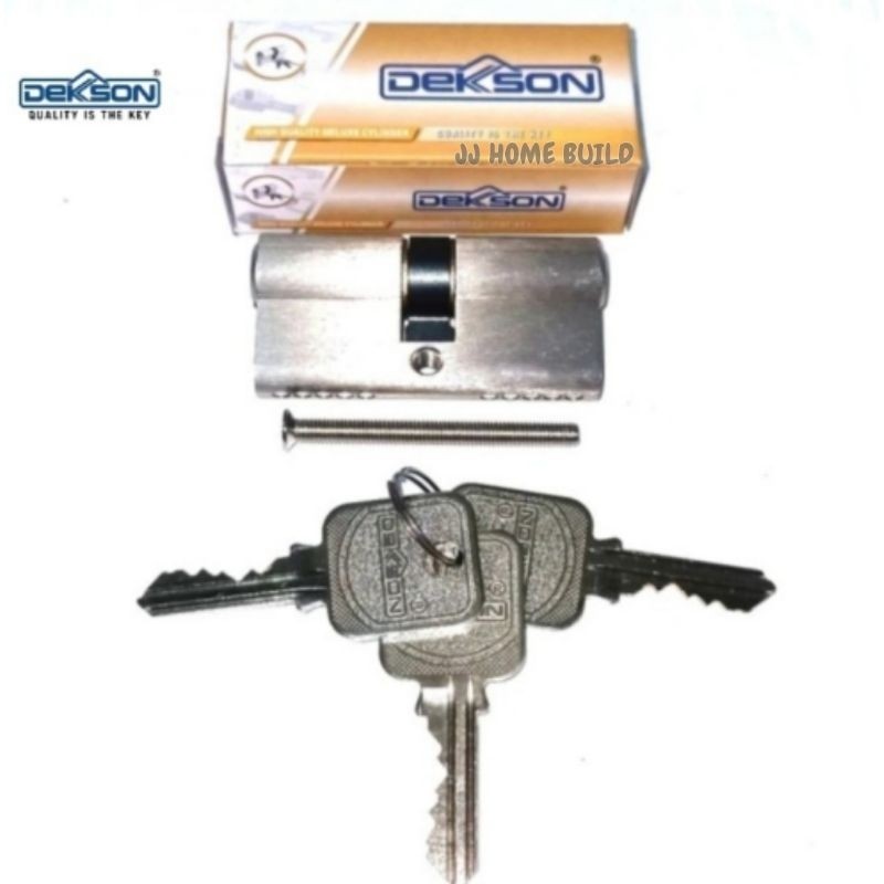 Double Cylinder Dekson 60MM SN/Kunci Pintu Rumah Cylinder Dekson CYL DC DL 60 MM