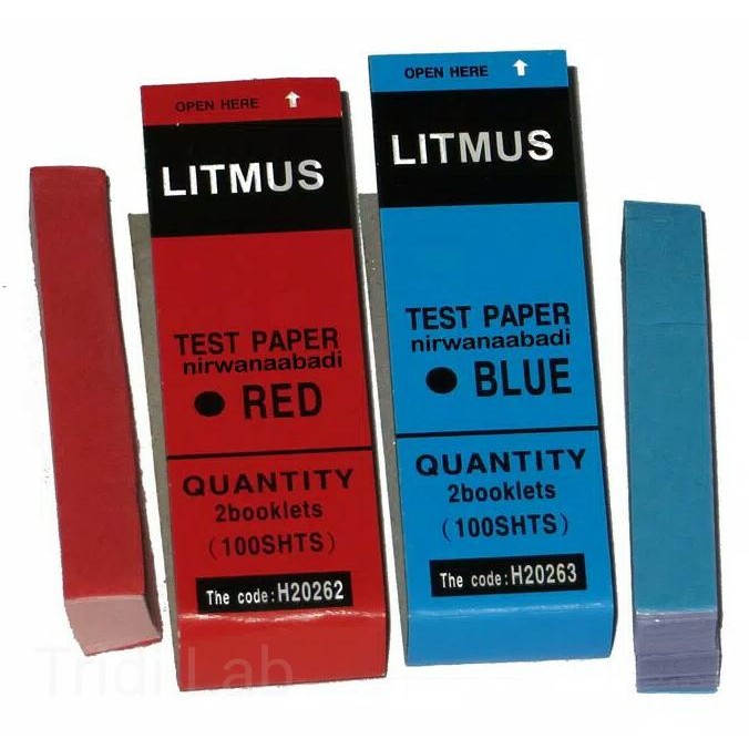 

sale! kertas litmus lakmus merah dan biru 1 paket isi biru & merah
