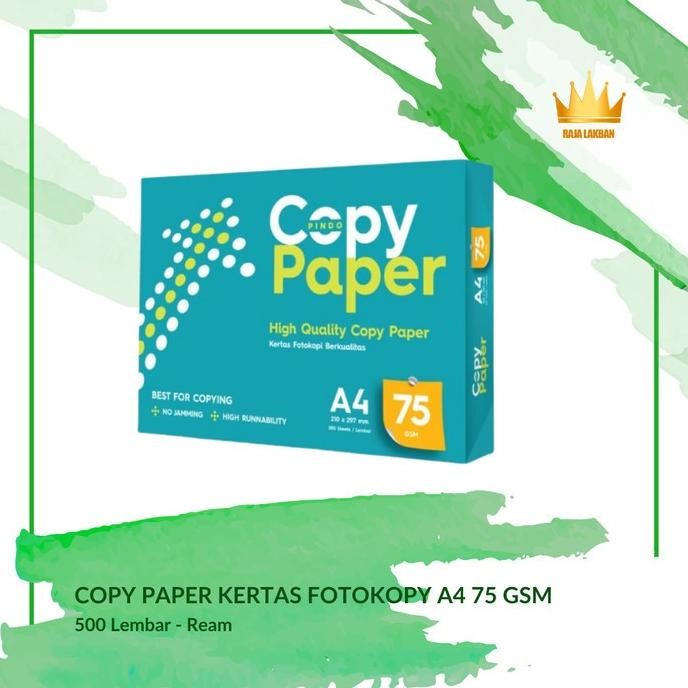 

sale! 1 dus - kertas hvs kertas fotocopy a4 copy paper 75 gsm/ 500 lembar per rim