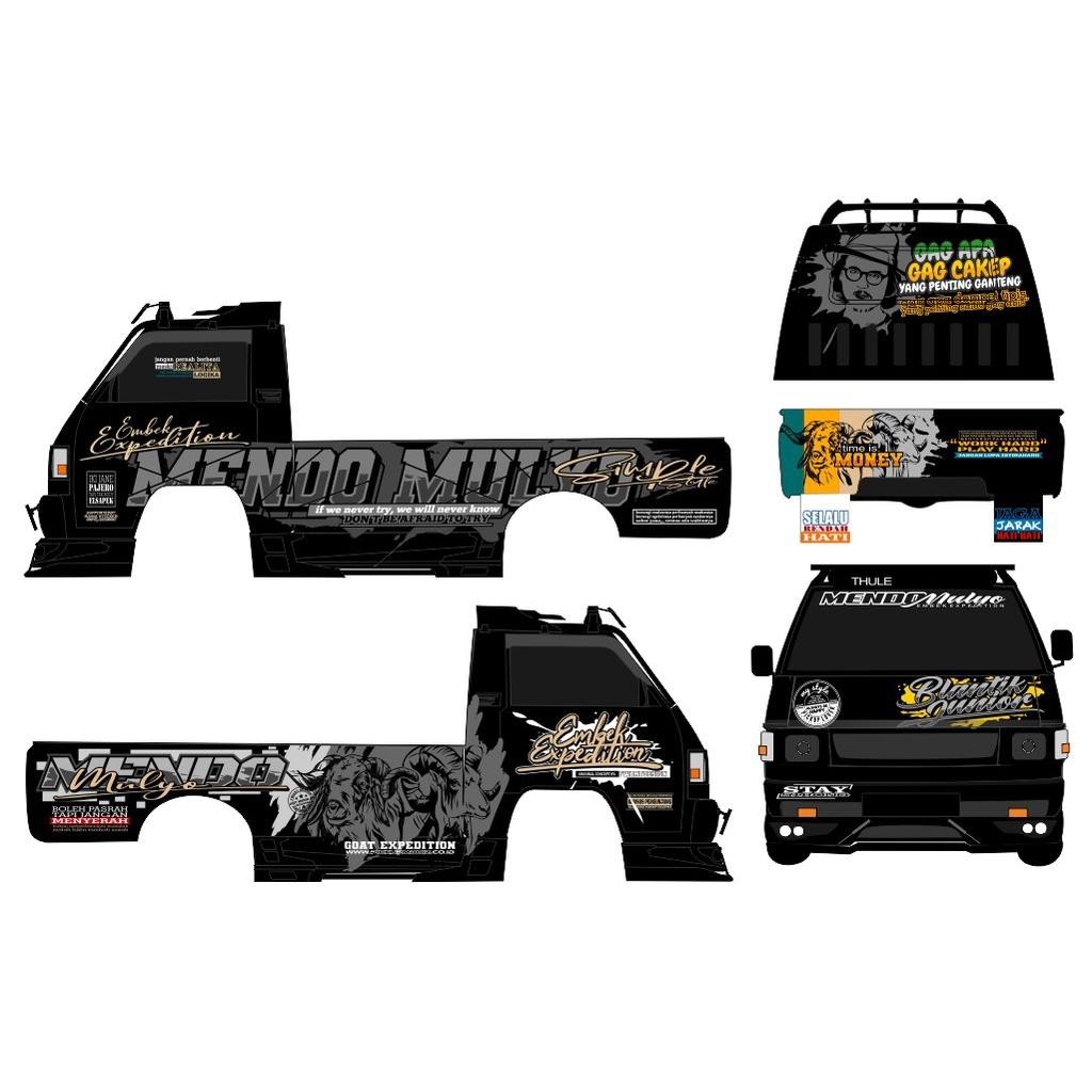 Sticker Variasi Mobil Pick Up L300 Motif