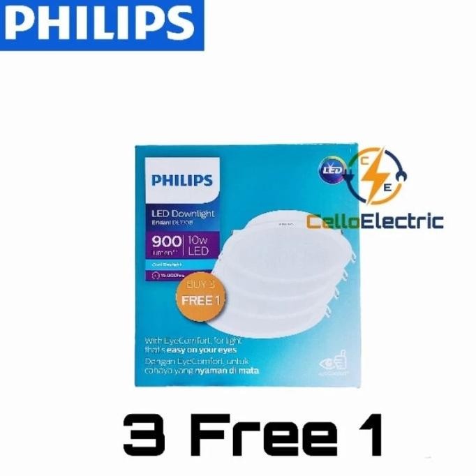 NEW LED PHILIPS ERIDANI PACK 10 WATT - LAMPU PHILIPS ERIDANI PAKET 10W