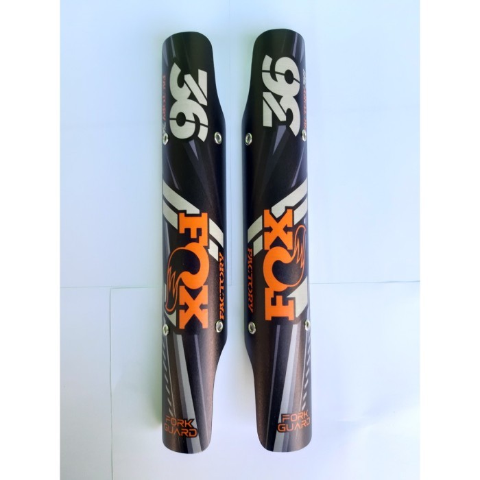 TERMURAH Aksesoris sepeda fork guard sepeda mtb pelindung warna hitam orange