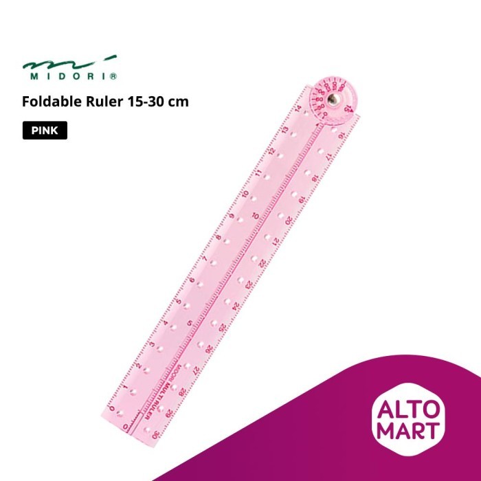 

TERLARIS! MIDORI Foldable Ruler 15-30 cm Penggaris Lipat Japan