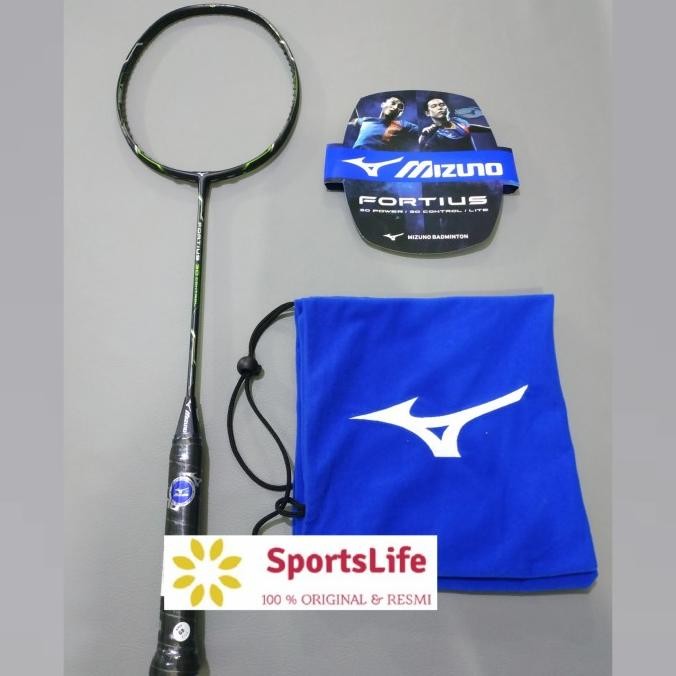 RAKET BADMINTON MIZUNO FORTIUS 30 CONTROL ORIGINAL FULL PACKAGE