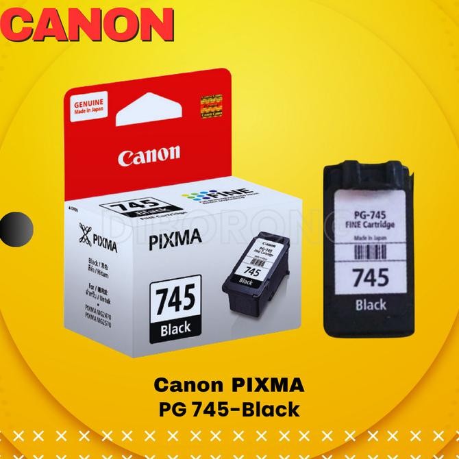 1 SET CANON 745 BLACK CANON 746 COLOR TINTA CANON 745 746