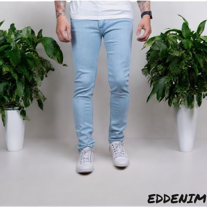 

HOT SALE! SUPER SKINNY JEANS BLUE RIO WHISKER STRECH PULL&BEAR