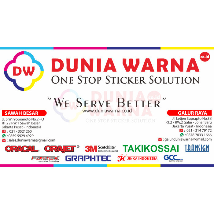 

Orderan Campuran Khusus Request Customer Dunia Warna Stiker