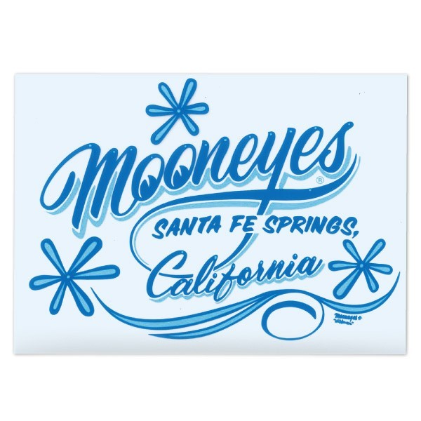

TERLARIS! MOONEYES California Pinstripe Sticker Blue