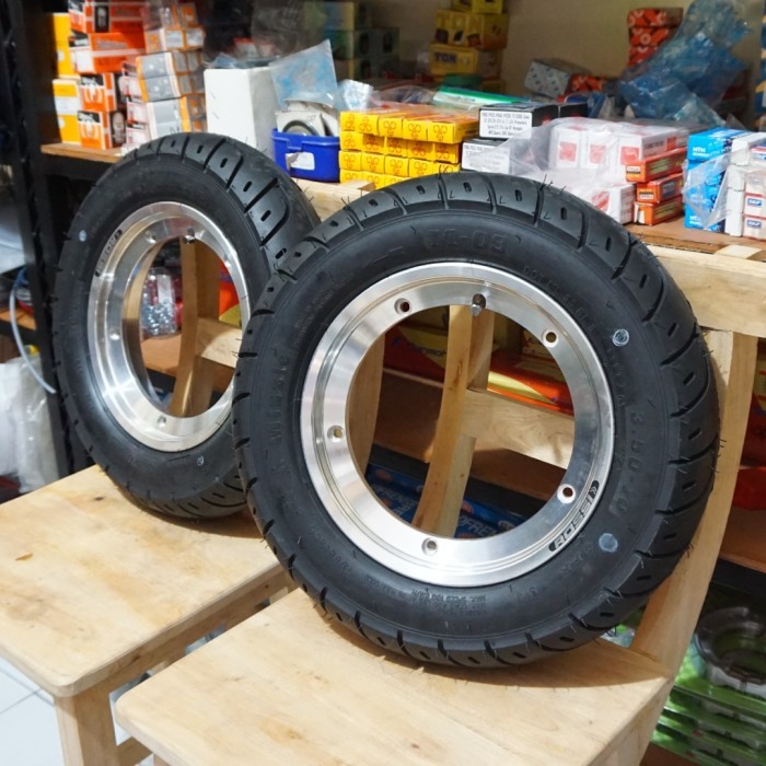 .........] Paket Velg Tubeless Vespa Px Super Sprint Vrossi Polish Set Mizzle M09