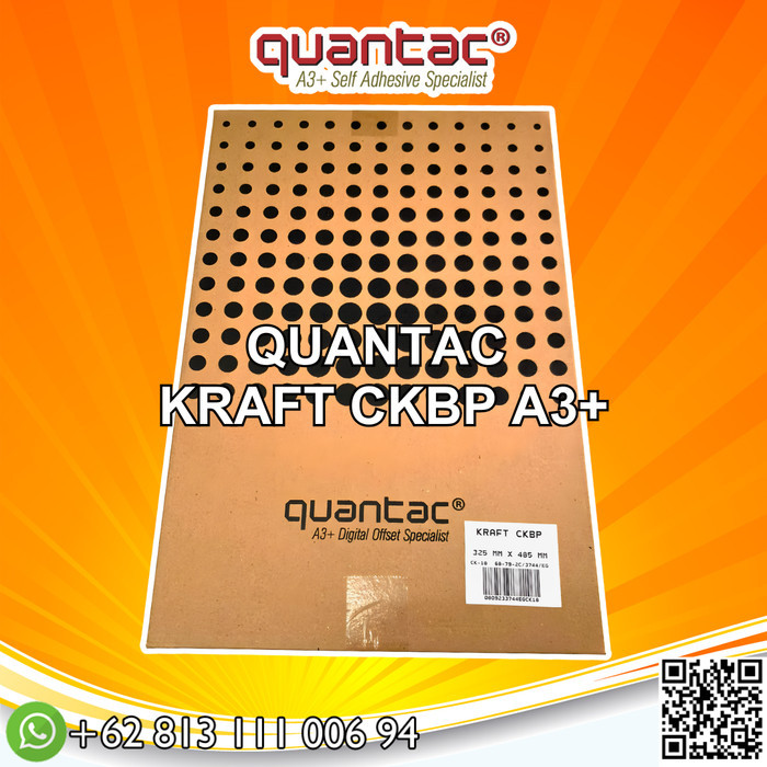 

TERLARIS! Quantac Stiker Label Kraft CKBP A3+ Sticker Coklat Vintage Print Pack