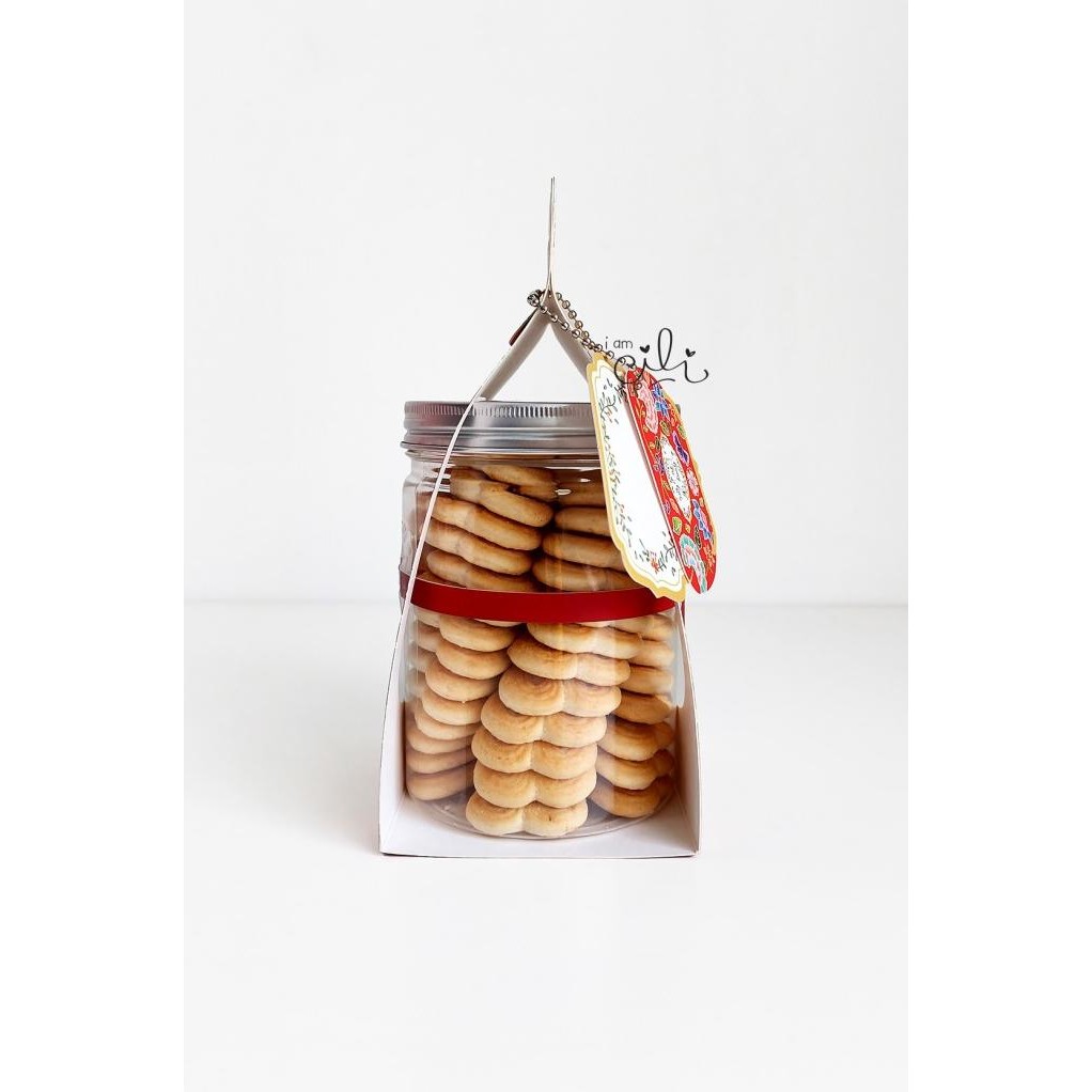 

(BOX JAR 800 ml IMLEK ) kotak kue kering toples tabung sincia cny GGS