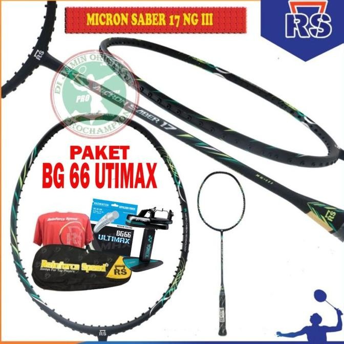 RS MICRON SABER 17 NG III RAKET BADMINTON ORIGINAL