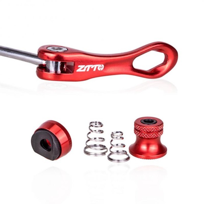 FREE ONGKIR Bicycle Quick Release Skewer Ti Titanium Axle QR Skewer Set Parts Lightweight Quick