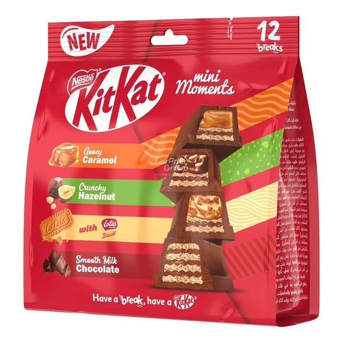 

Coklat Nestle KITKAT Chunky Mini Moments 201gram isi 12pcs