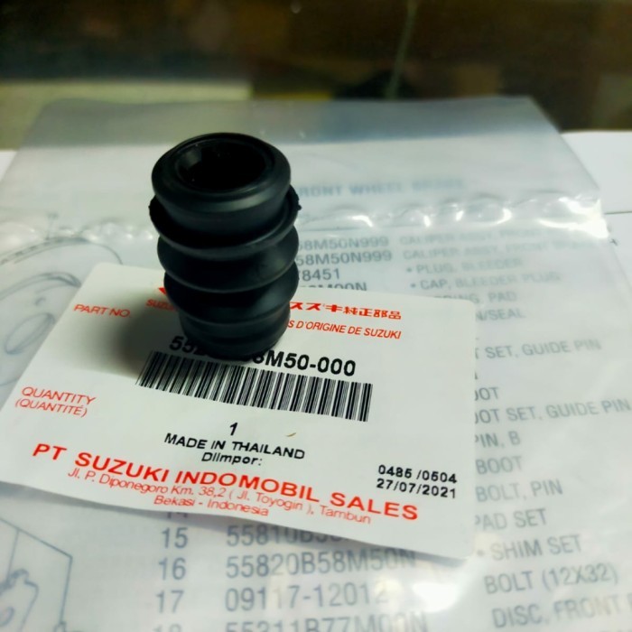 boot pin caliper depan ertiga