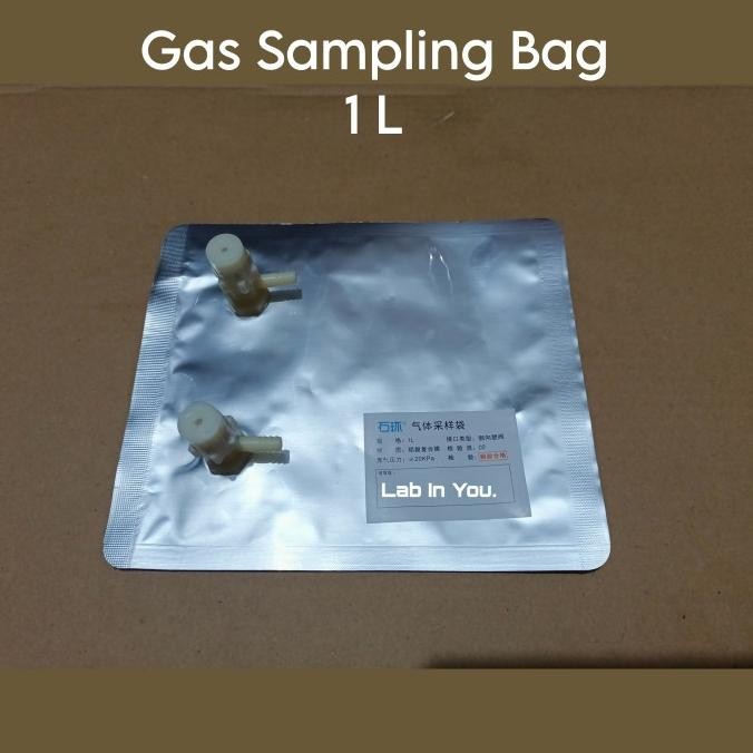 Tedlar Bag Allumunium 1 Liter Double Valve-Gas Sampling Bag 1 L