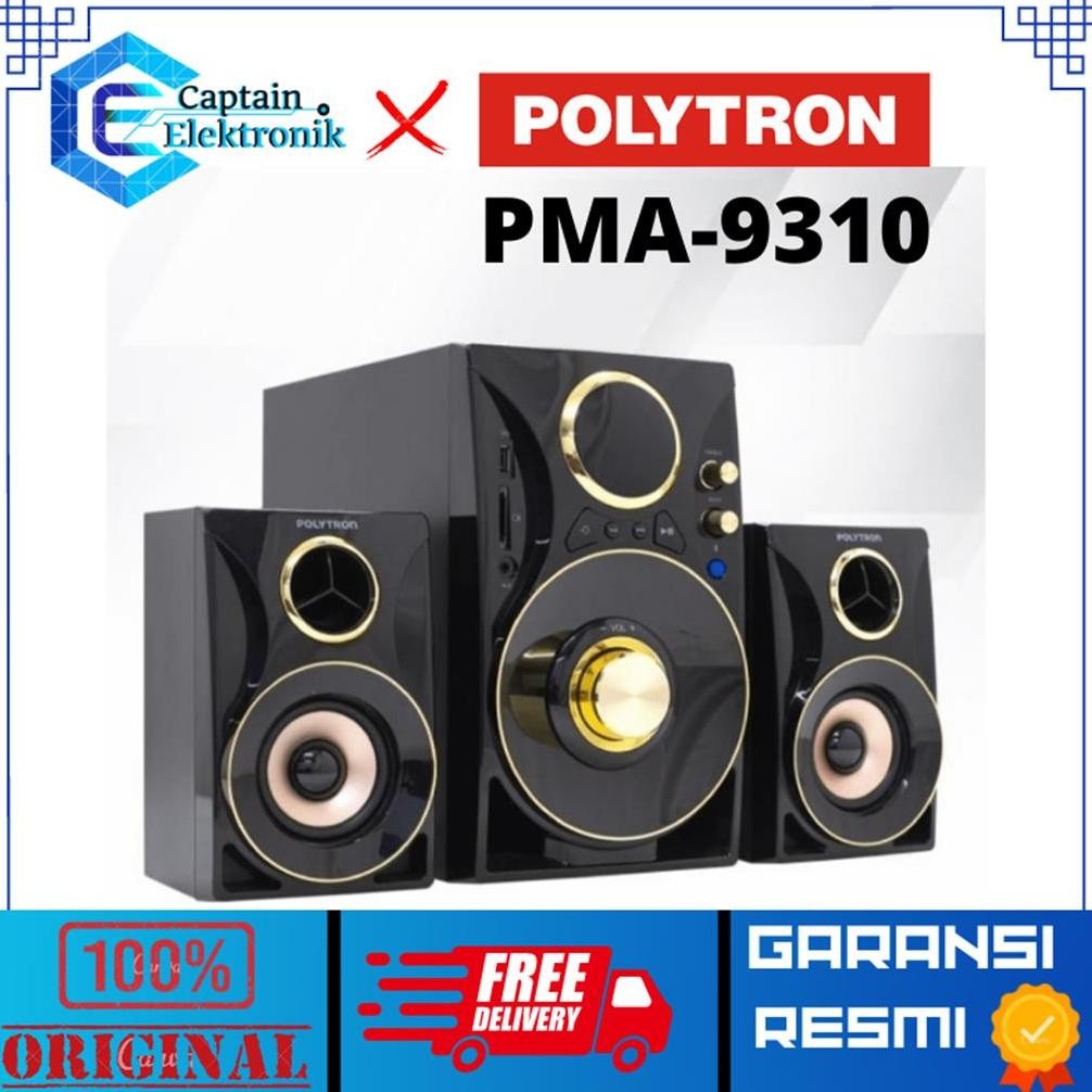 ngel polytron pma9310 / pma 9310 / 9310 / pma-9310 multimedia speaker bluetooth ori