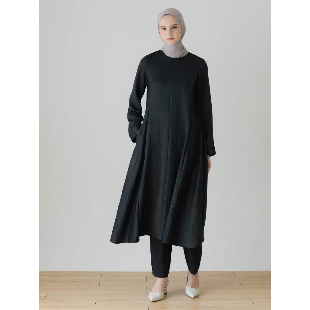 Harsana by Aska Label - Tunik wanita lengan panjang busui friendly blouse wanita warna putih