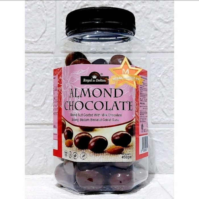 

ROYAL DE DOLTON/COKELAT IMPOR 450gr/CHOCOLATE COATED/ALMOND NUT COATED
