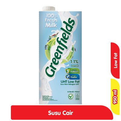 

Greenfields Susu UHT Rendah Lemak Kotak 950 ml