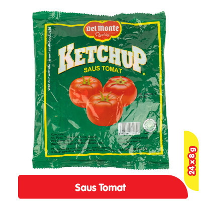 

Del Monte Ketchup Saus Tomat Sachet 24 x 8 g