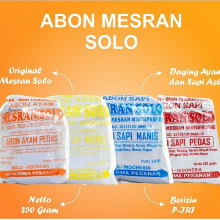 abon mesran solo 250 gram
