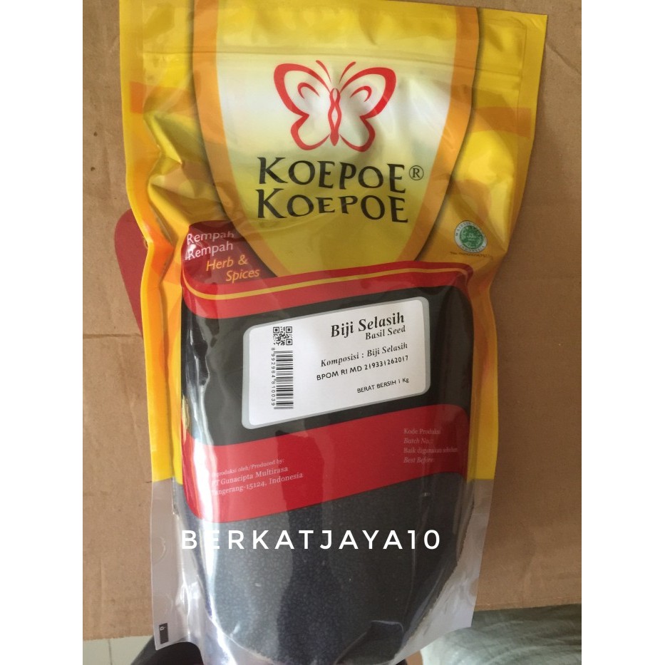 

Biji Selasih Koepoe Koepoe Basil Seeds 1 kg kupu kupu murah