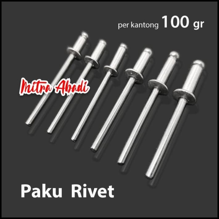 Paku Rivet / Paku Keling / Paku Tembak 3.2mm 4mm 5mm