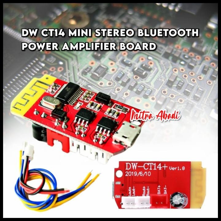 DW-CT14 Mini Stereo Bluetooth Power Amplifier Board
