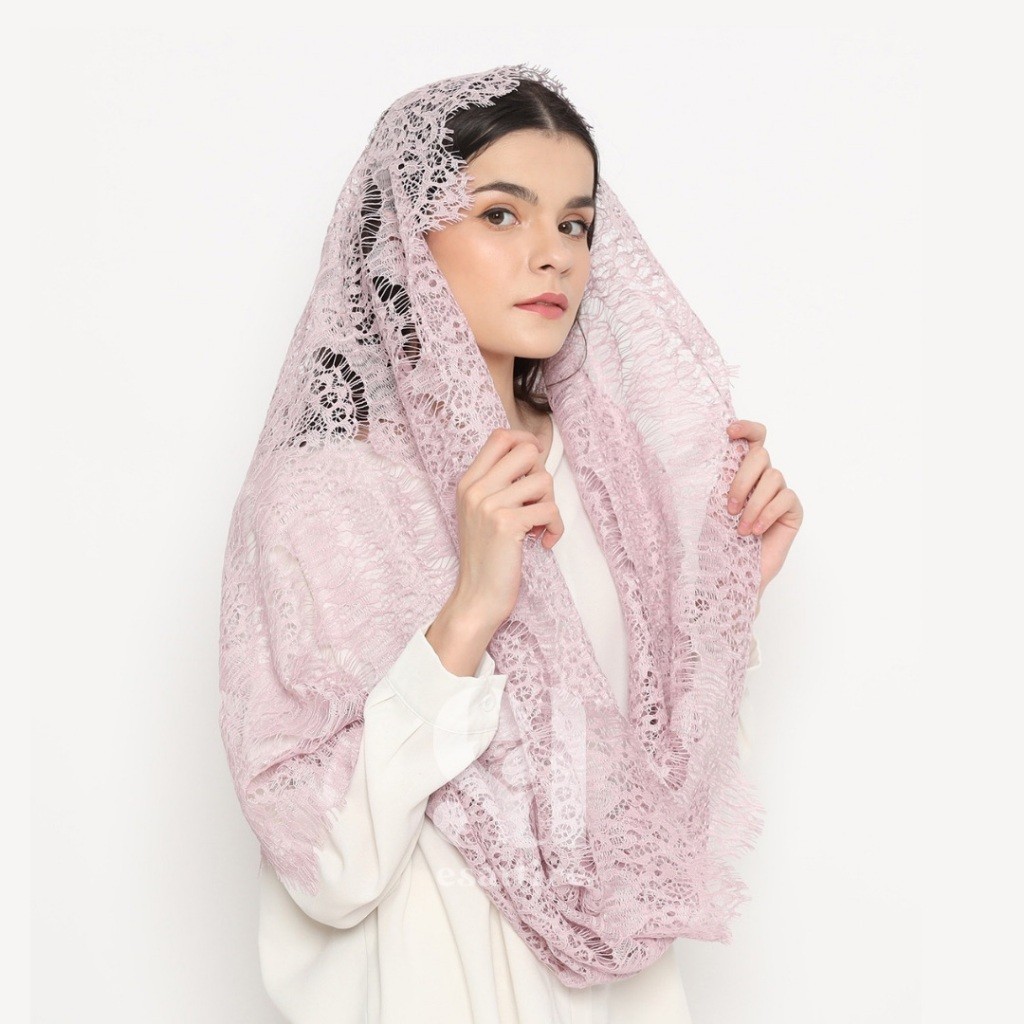 Pashmina Lace Instant Esattire - Hijab Kerudung Lebaran